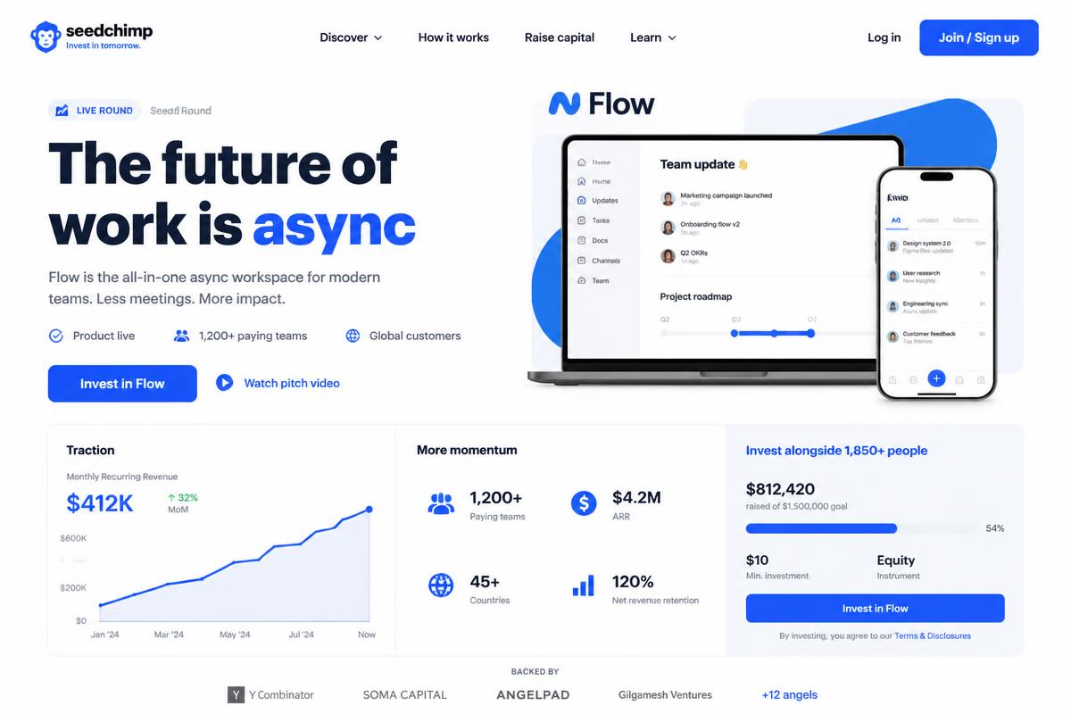Northwind: Startup crowdinvesting demo design